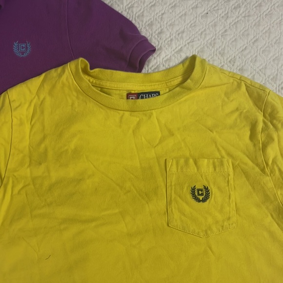 Polo Ralph Lauren CHAPS set of two boys shirts purple knit golf yellow tee S 8 - Picture 4 of 10